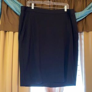 Lane Bryant Pointe Pencil Skirt - Black - 16